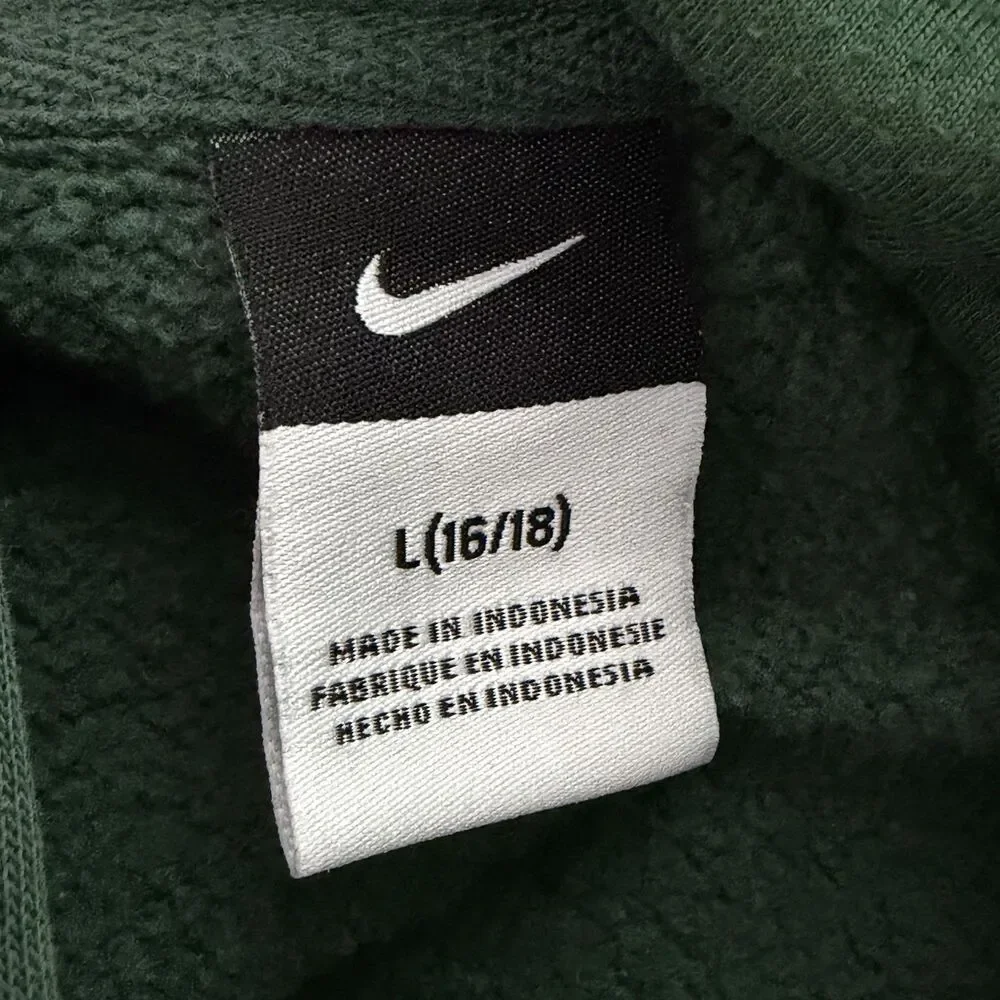Y2K Nike Oregon Ducks Hoodie Green Youth Large 16/18 Pullover NCAA